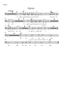 Náhled: Agnus Parts – Basso Agnus Parts – Basso