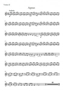 Náhled: Agnus Parts – Violino II Agnus Parts – Violino II