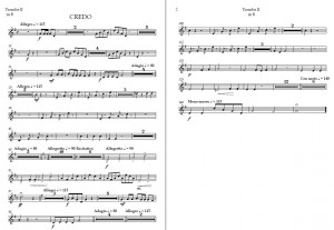Credo parts – Tromba II in B