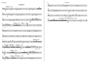 Credo parts – Trombone Credo parts – Trombone