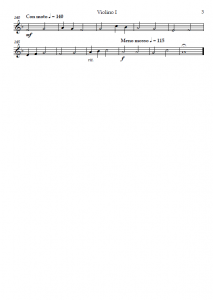 Credo parts – Violino I Credo parts – Violino I