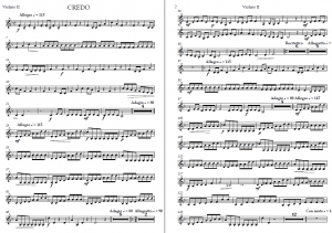 Credo parts – Violino II