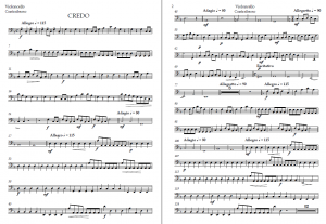 Credo parts – Violoncello Contrabasso Credo parts – Violoncello Contrabasso